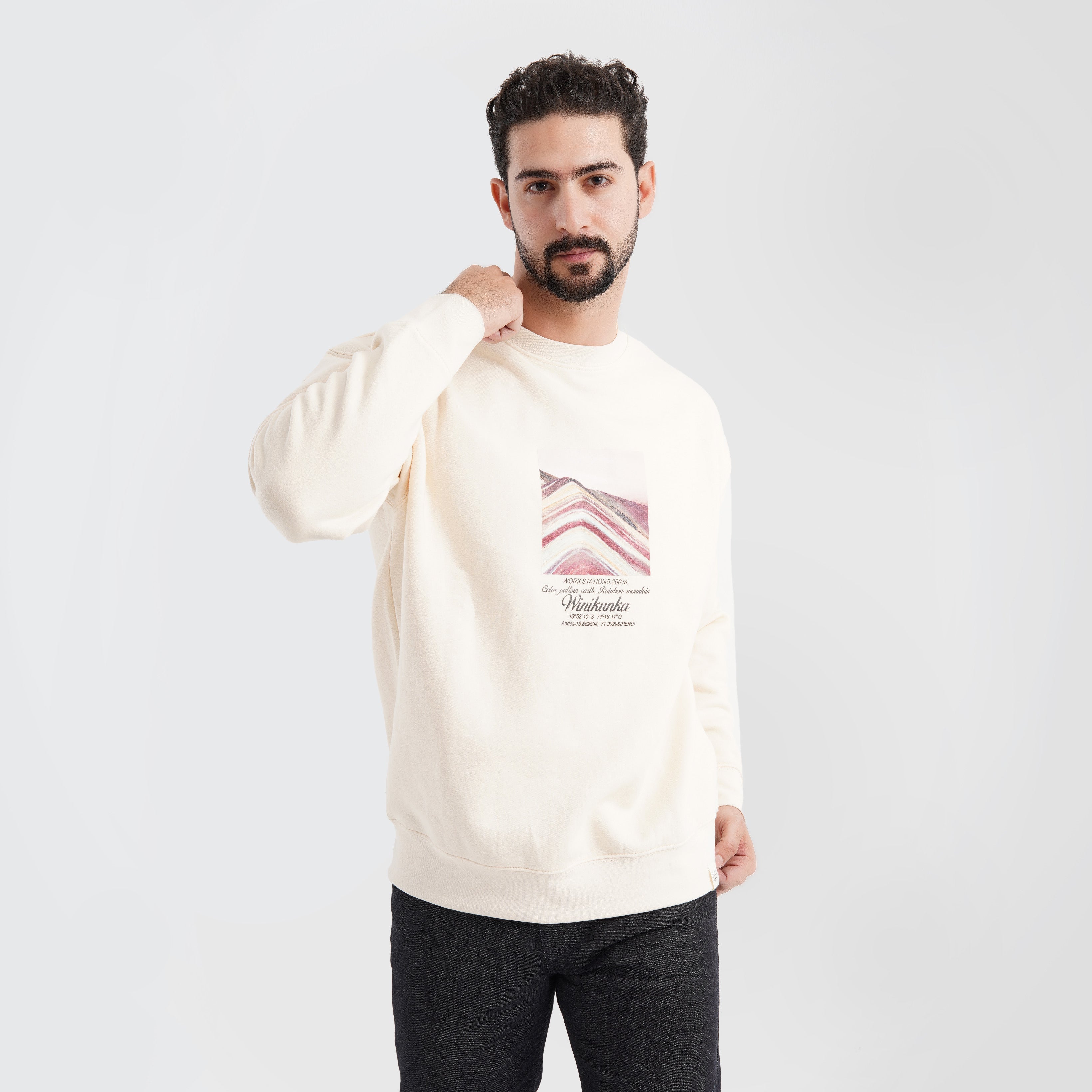 Pull&Bear MOUNTAIN PRINT SWEATSHIRT - Marca Deals - Pull and Bear