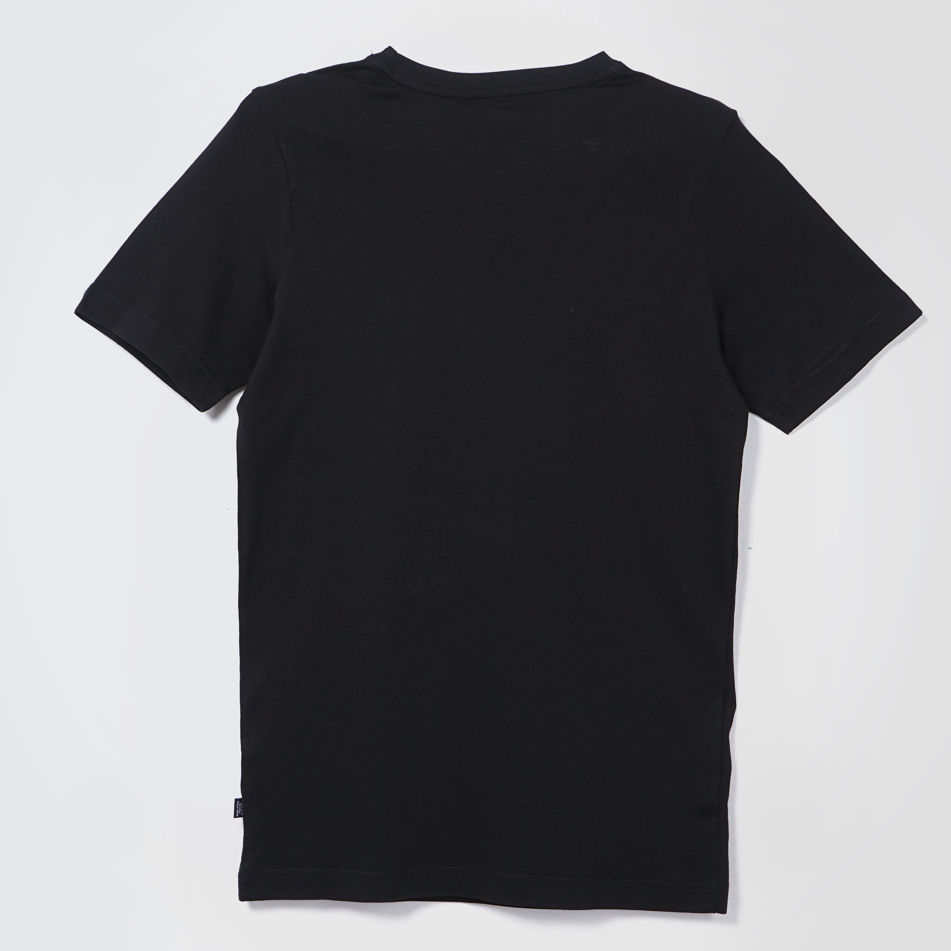 Puma Short Sleeves Printed Black T-Shirt - Marca Deals - puma