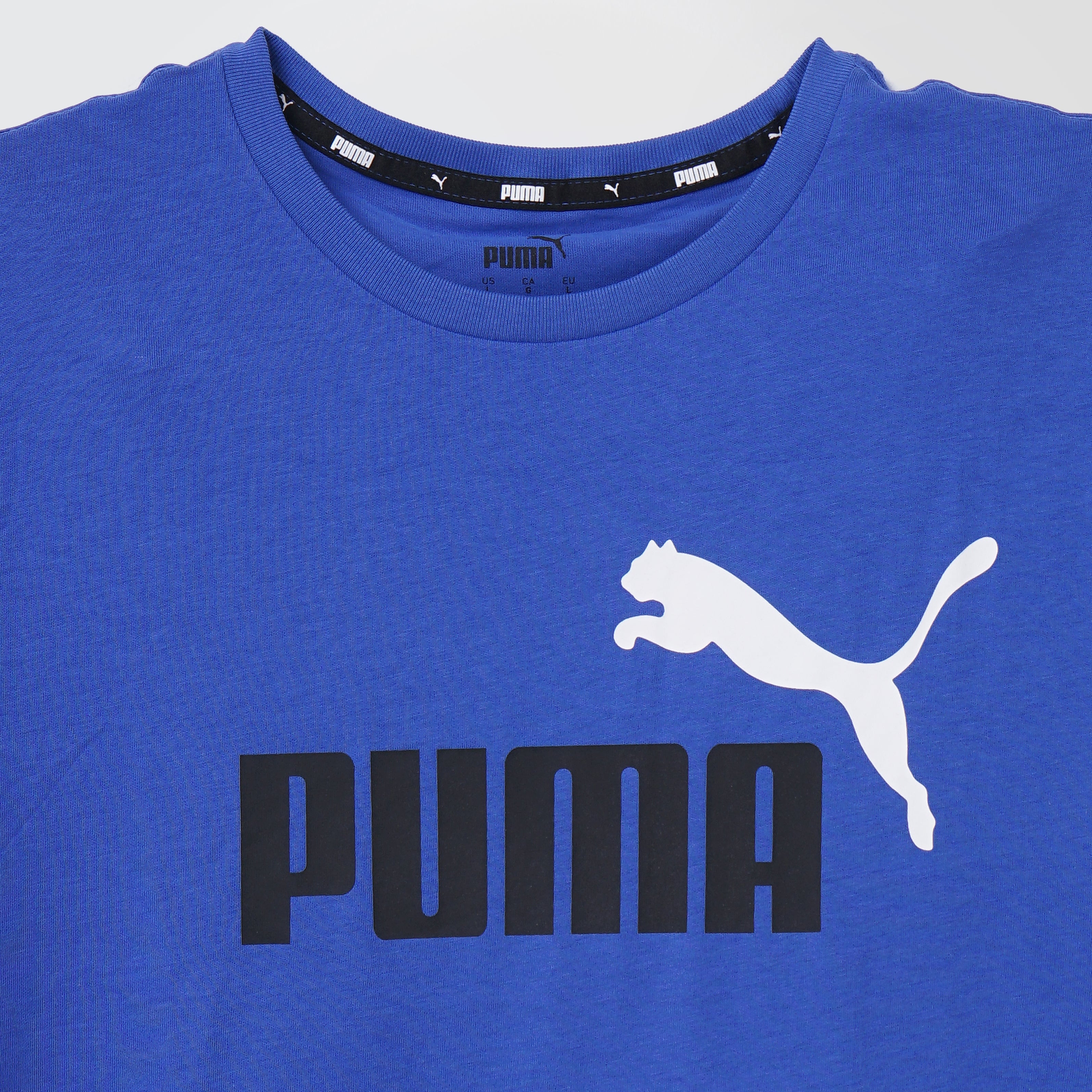 Puma Short Sleeves Printed Blue T-Shirt - Marca Deals - puma