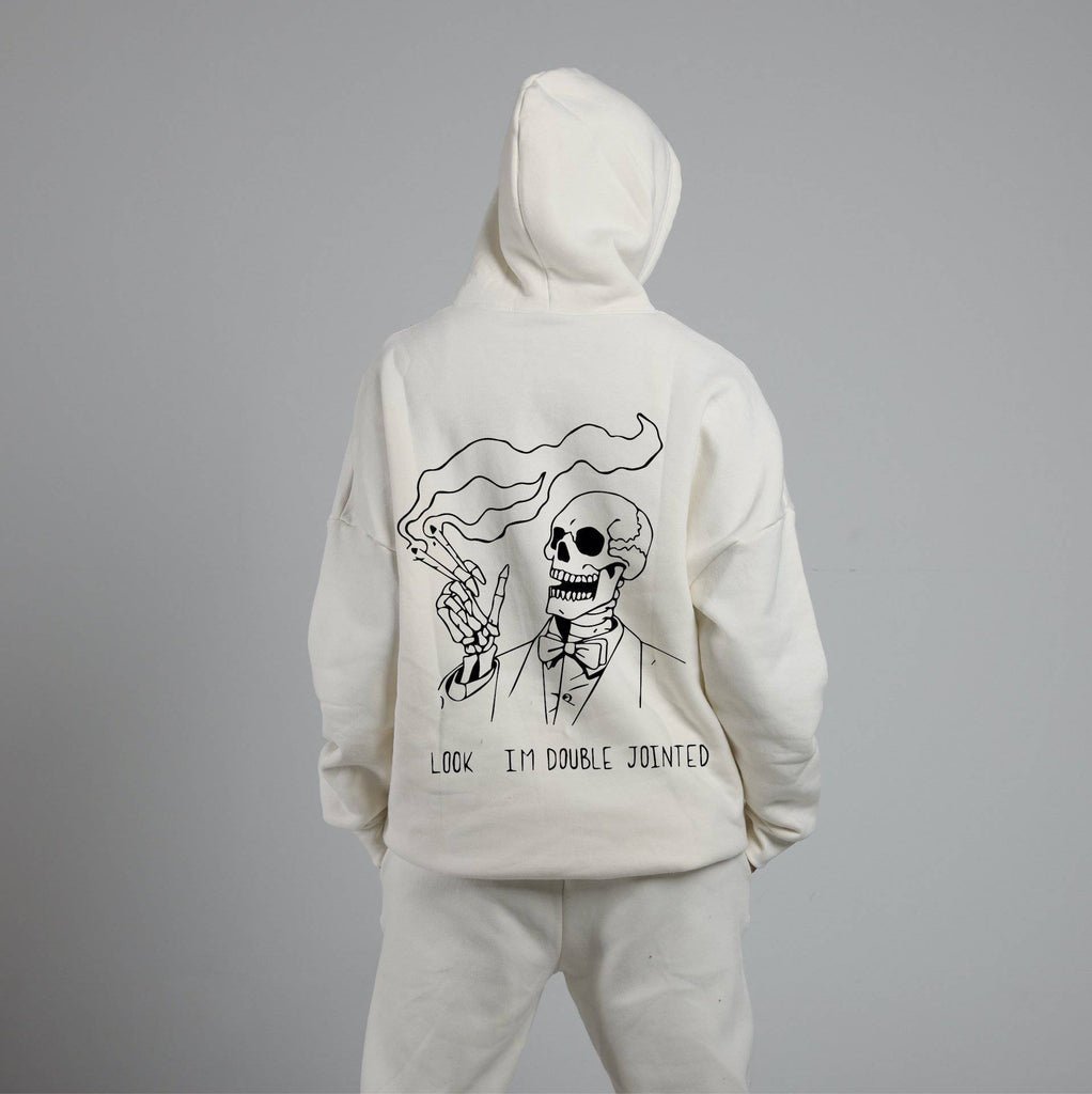 Reflective Double Jointed Oversized Hoodie - Marca Deals - Design Kaf