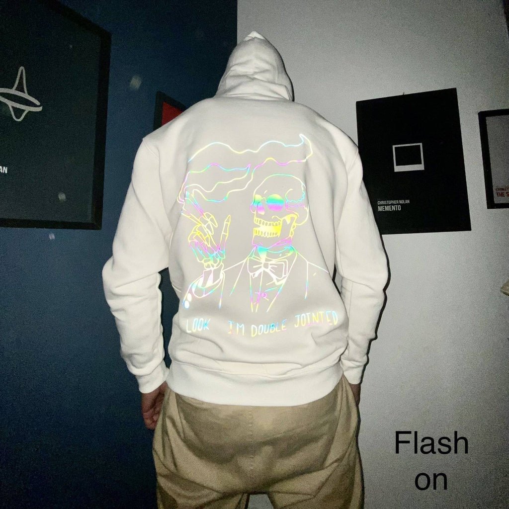 Reflective Double Jointed Oversized Hoodie - Marca Deals - Design Kaf