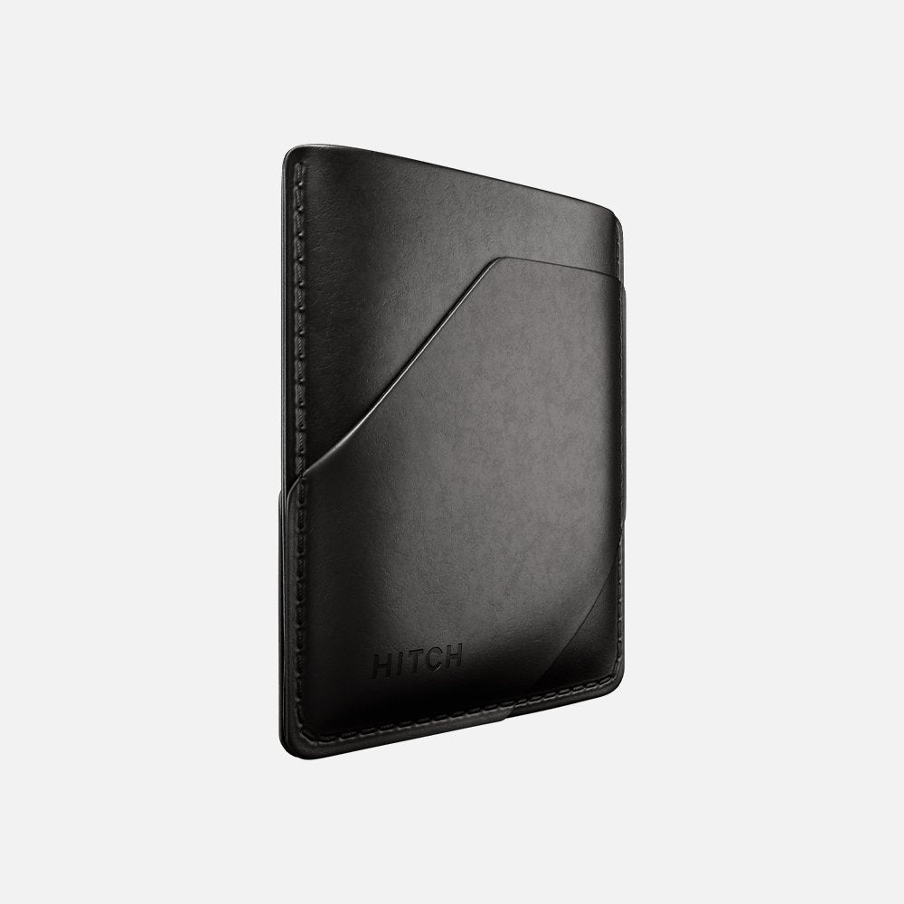 Simple Cardholder - Natural Genuine Leather - Black - Marca Deals - Hitch