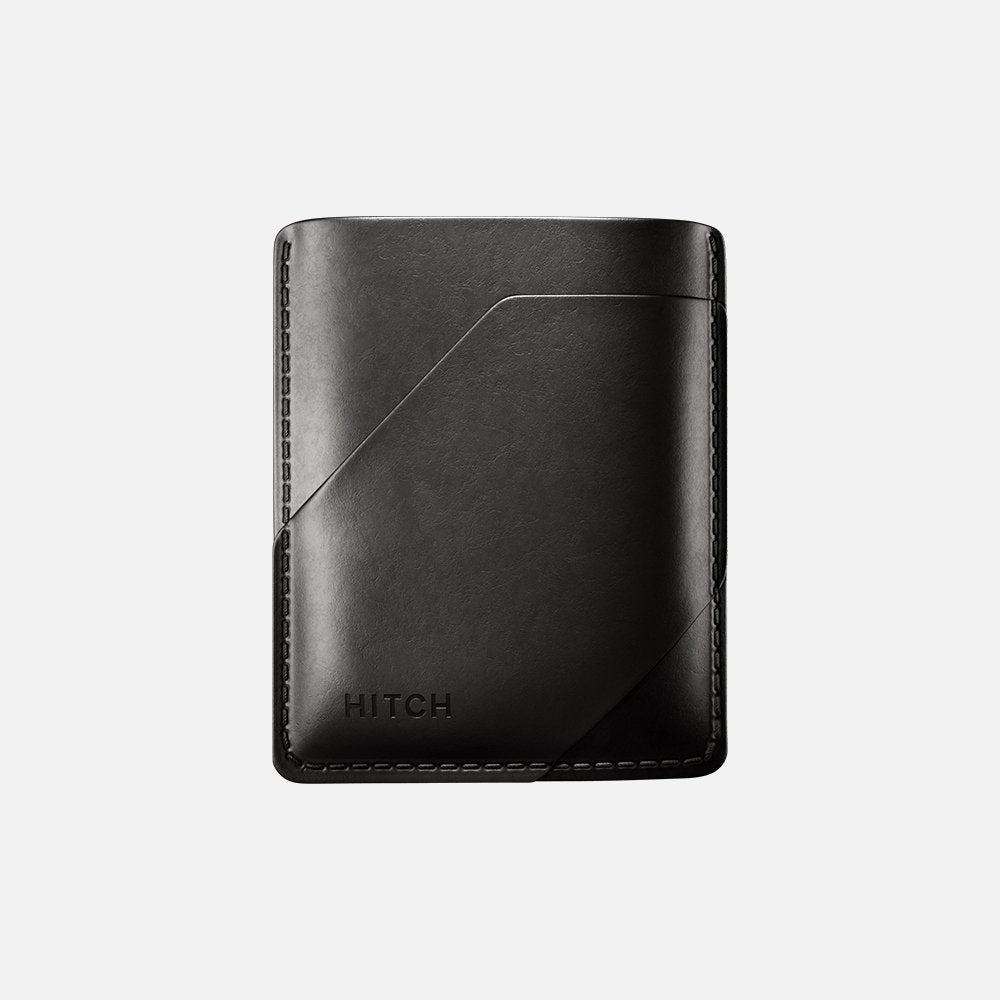 Simple Cardholder - Natural Genuine Leather - Black - Marca Deals - Hitch