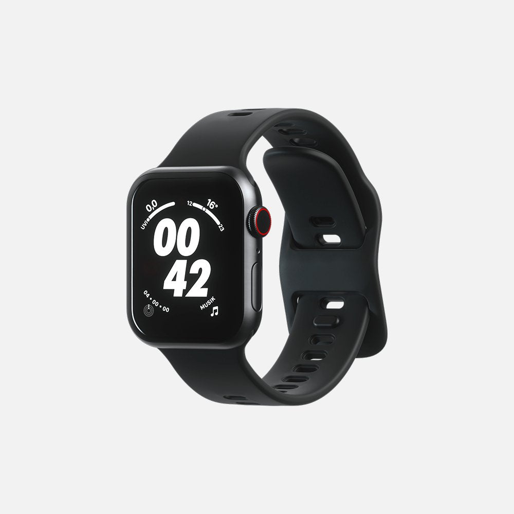 Sport Band For Apple Watch - Black - 42/44/45mm - Marca Deals - Hitch