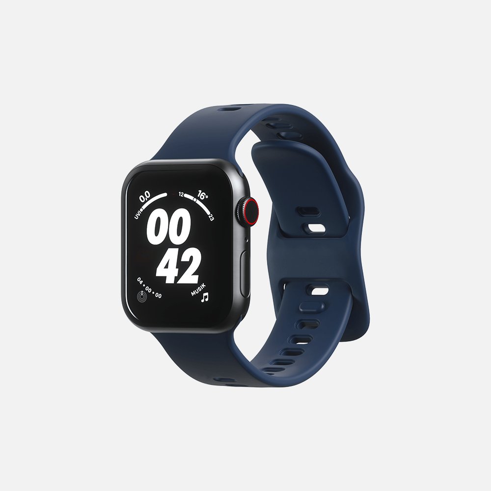 Sport Band For Apple Watch - Navy - 42/44/45mm - Marca Deals - Hitch