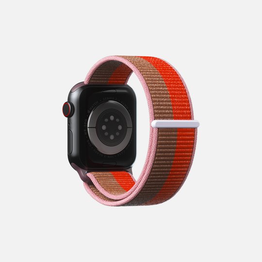 Sport Loop For Apple Watch - Orange/Old Rose- 42/44/45 - Marca Deals - Hitch