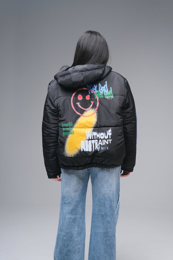 Street Art Waterproof Puffer Jacket (Pre - Orders)(Limited Edition) - Marca Deals - Design Kaf