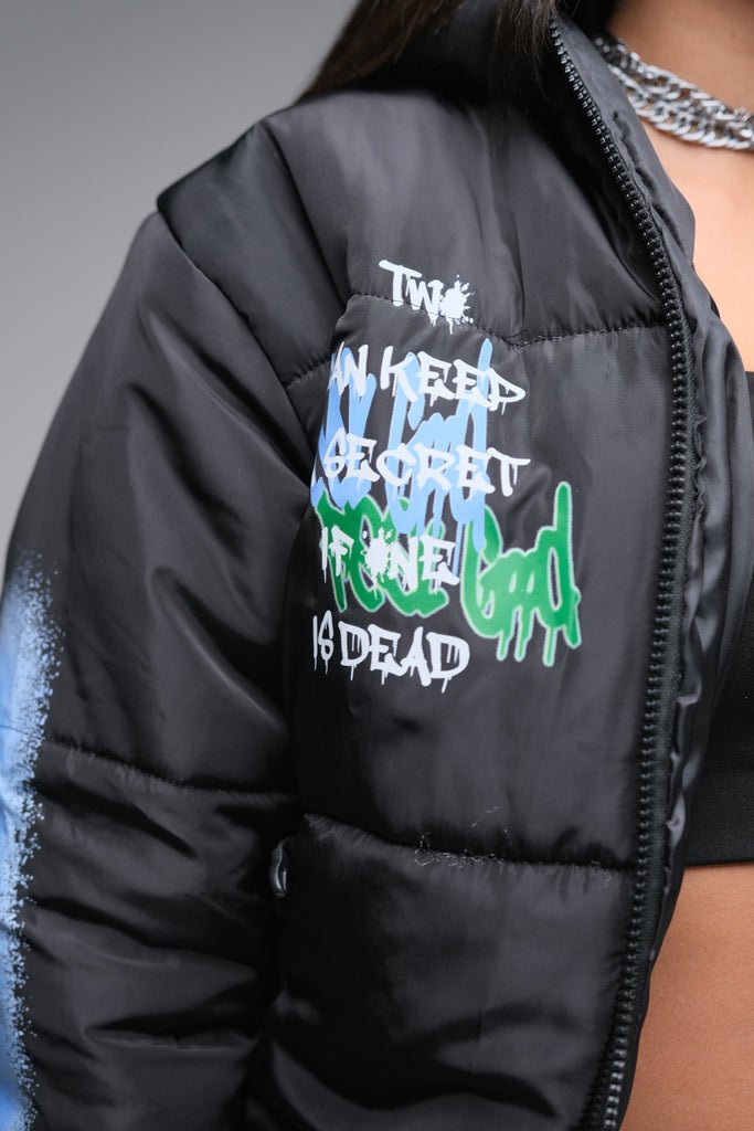 Street Art Waterproof Puffer Jacket (Pre - Orders)(Limited Edition) - Marca Deals - Design Kaf