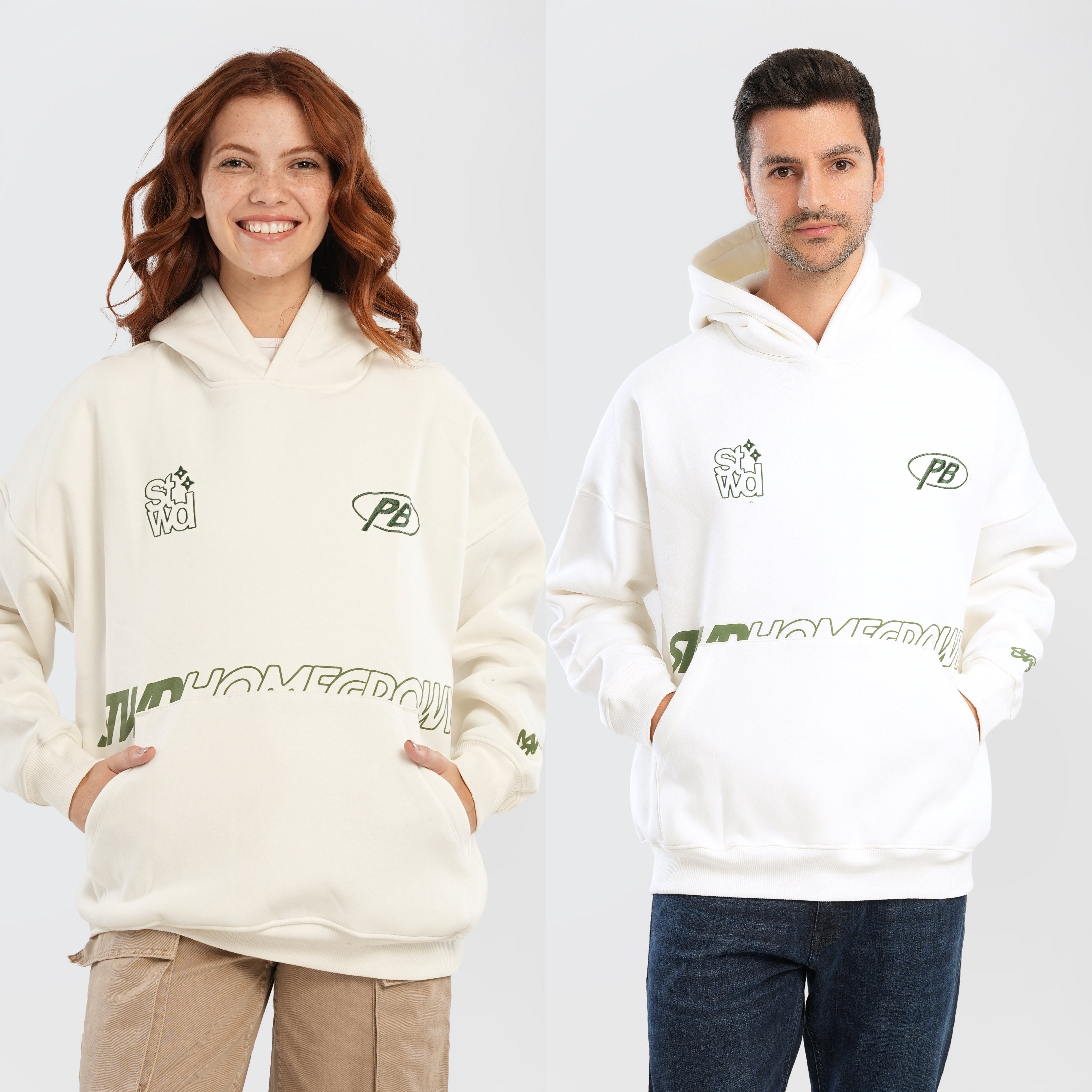 STWD embroidered hoodie - Marca Deals - Pull and Bear