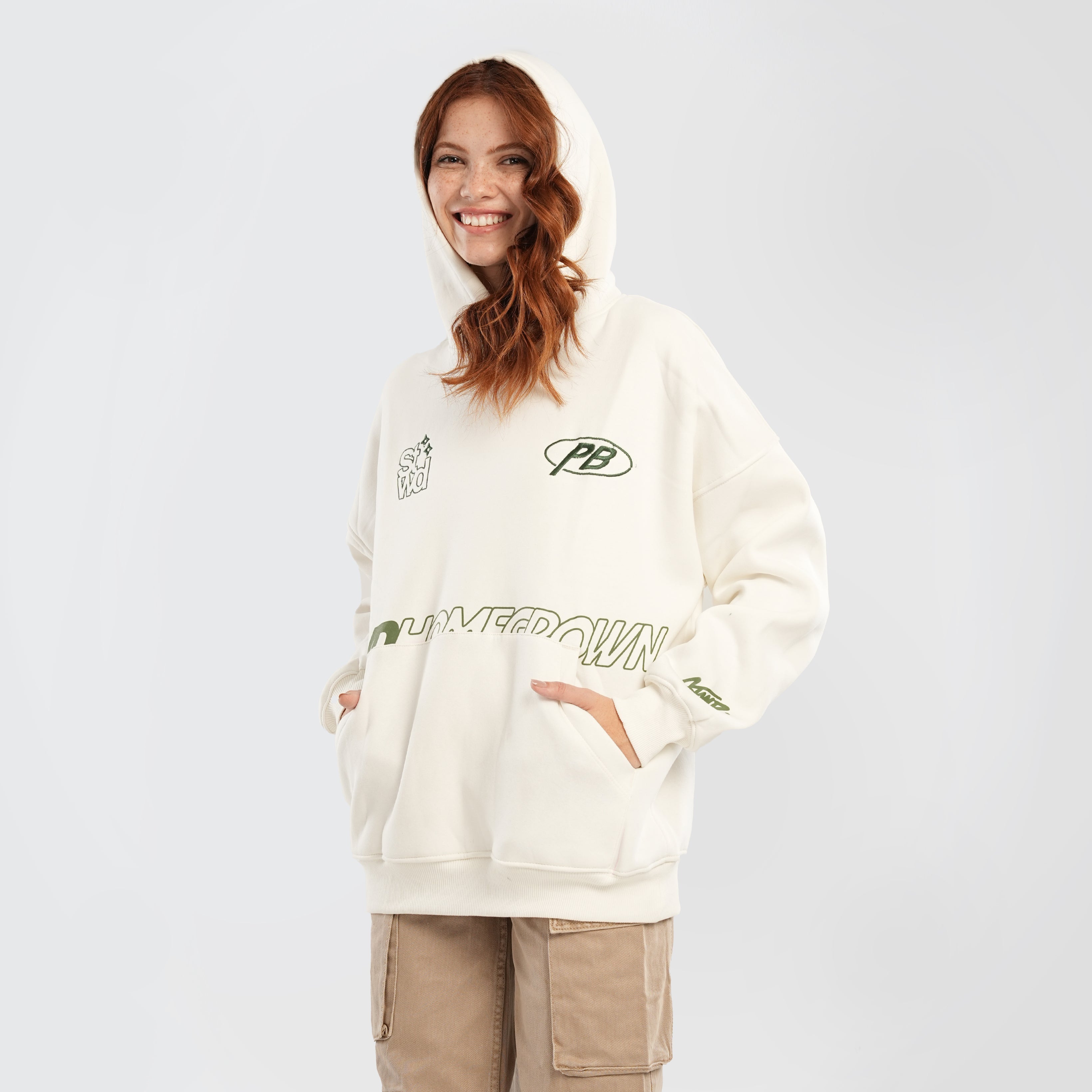 STWD embroidered hoodie - Marca Deals - Pull and Bear