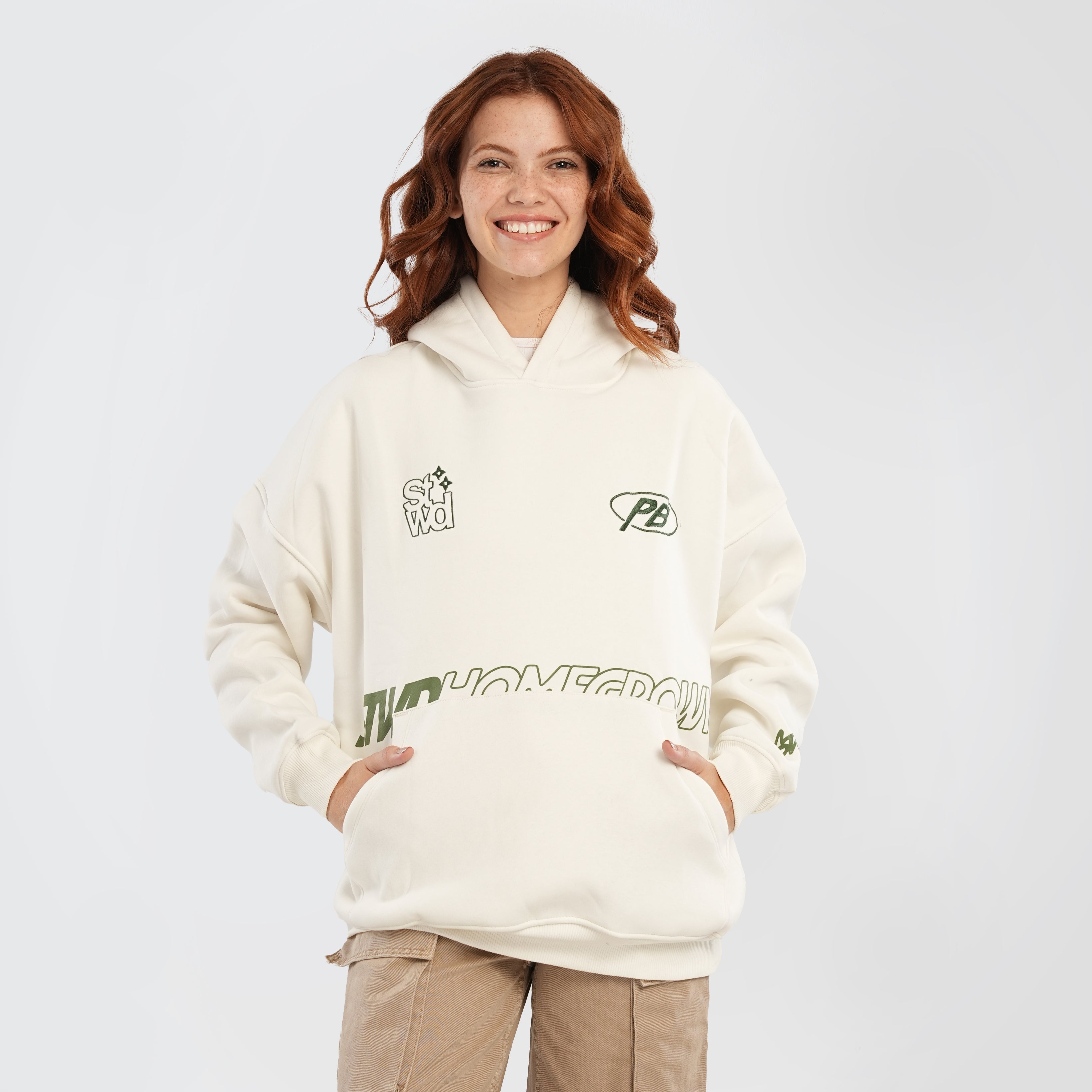 STWD embroidered hoodie - Marca Deals - Pull and Bear