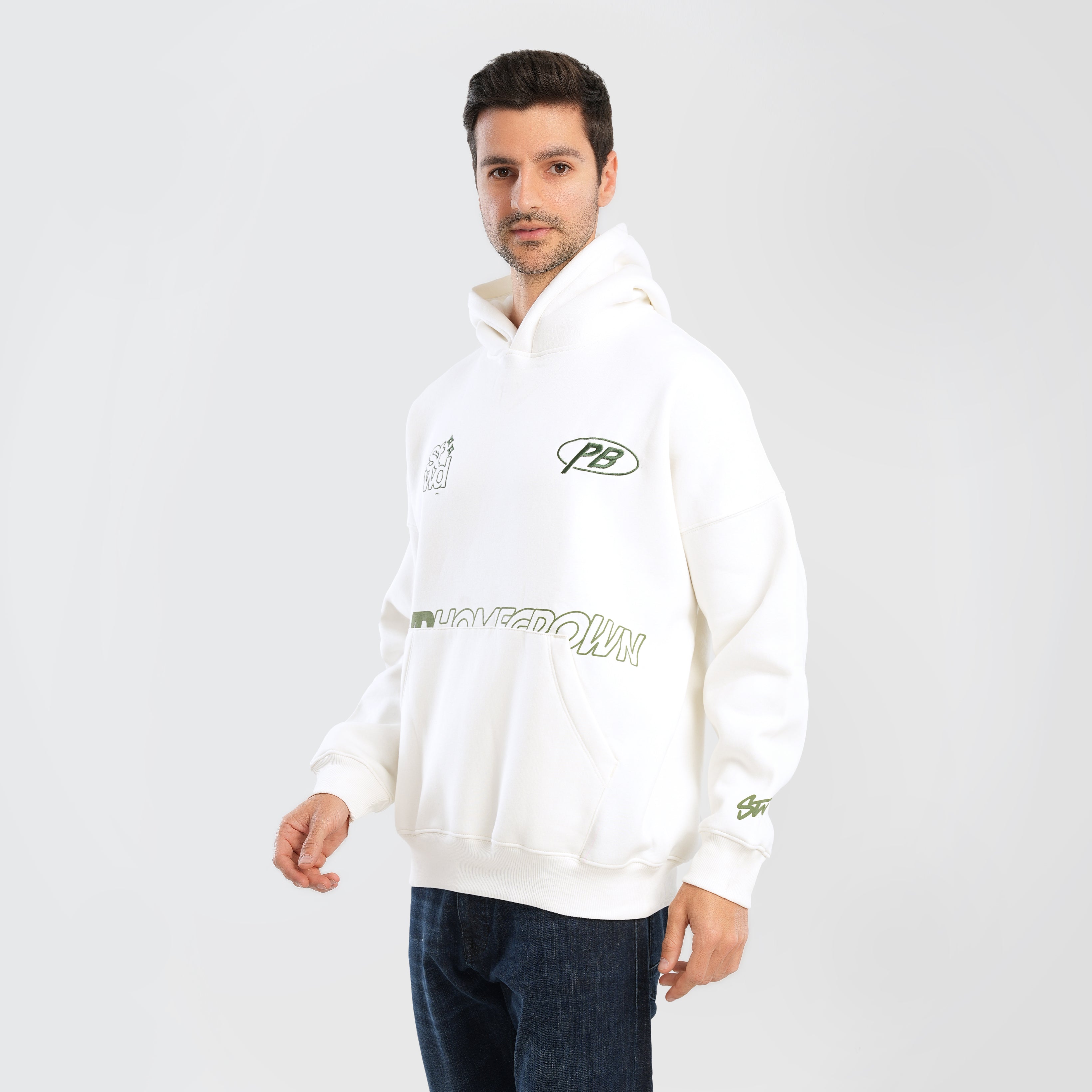 STWD embroidered hoodie - Marca Deals - Pull and Bear