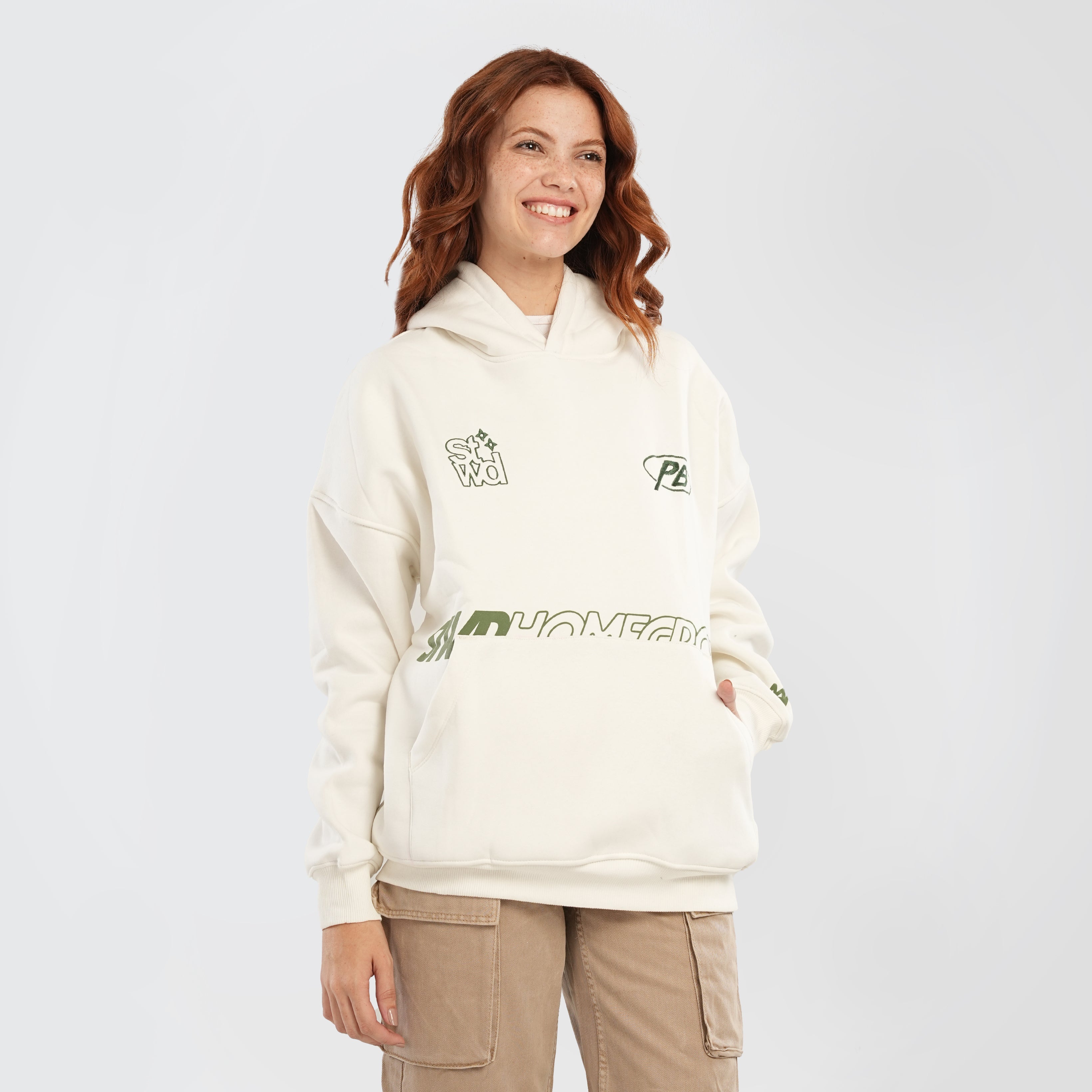 STWD embroidered hoodie - Marca Deals - Pull and Bear