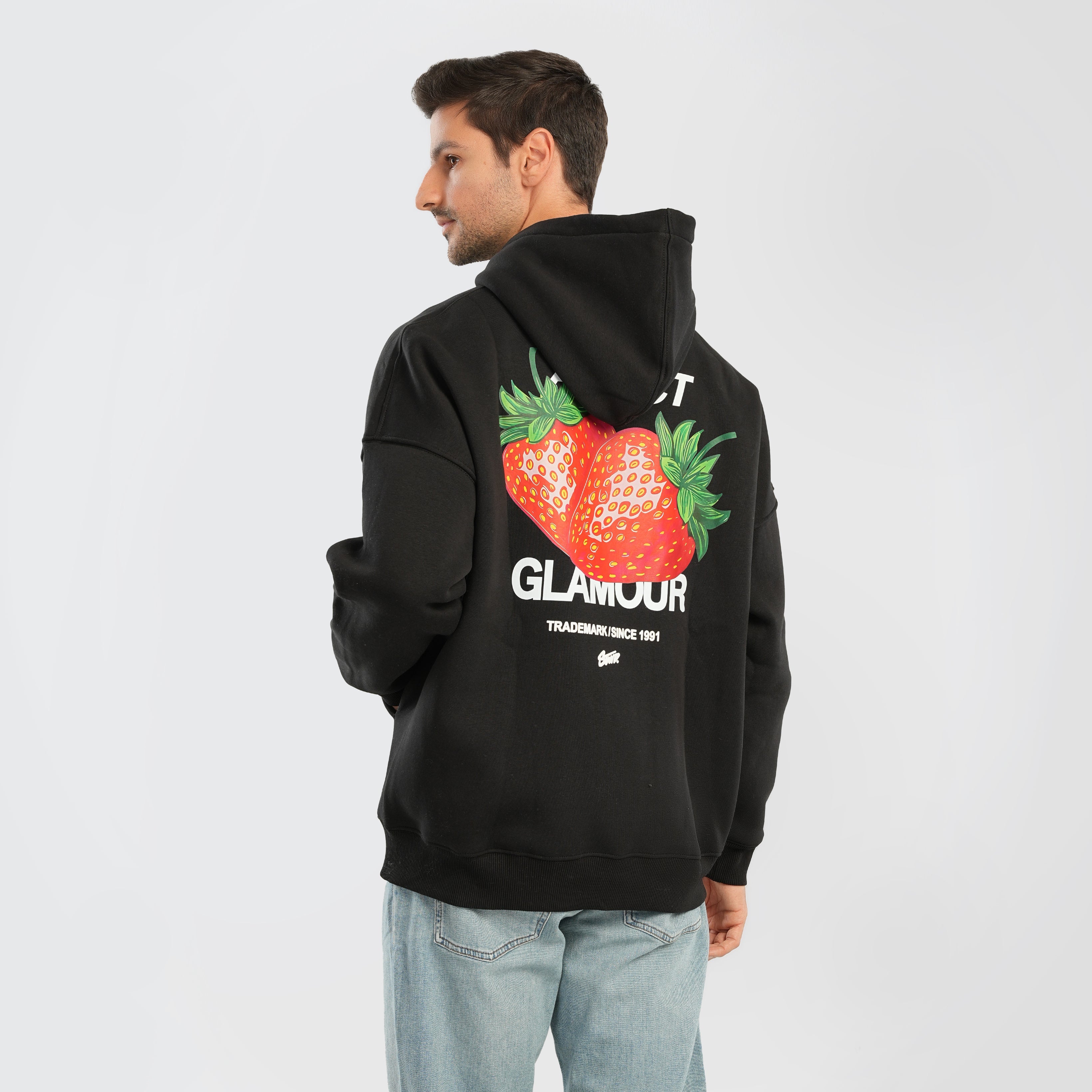 STWD hoodie with a strawberry print - Marca Deals - Pull and Bear