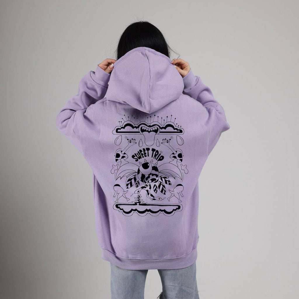 Sweet Trip Reflective Oversized Hoodie - Marca Deals - Design Kaf