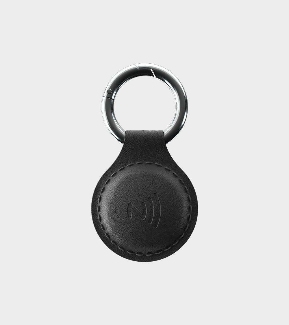 Tap NFC Leather Keychain - Black - Share Instantly - Marca Deals - Tap