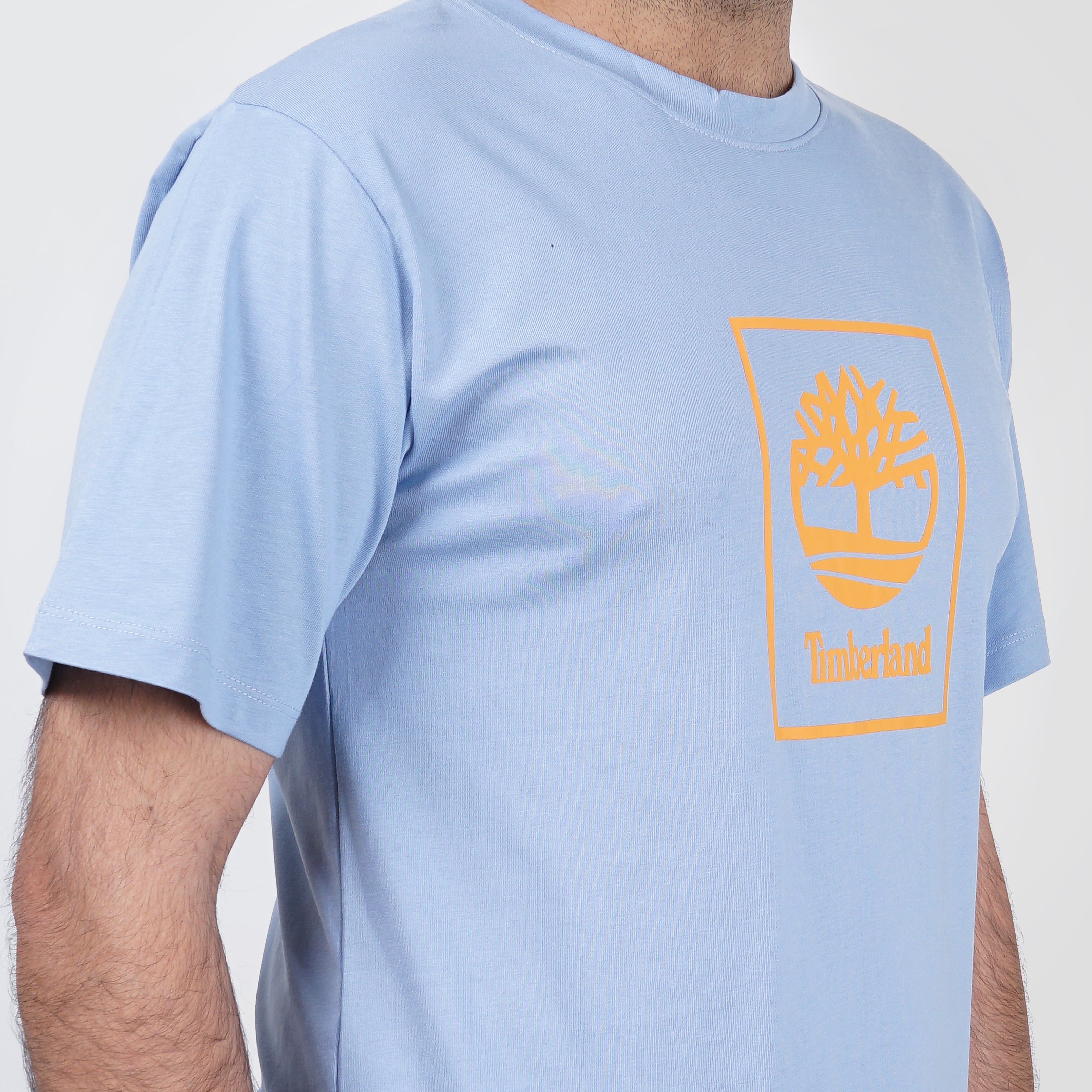 Timberland Printed Baby Blue T-Shirt - Marca Deals - Timberland