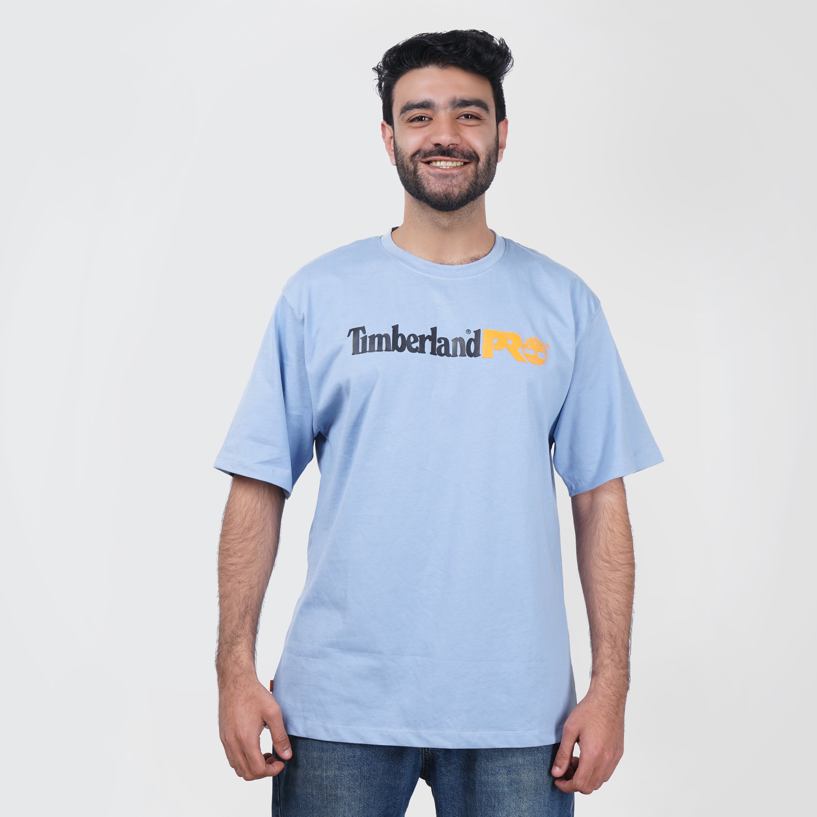 Timberland Printed Baby Blue T-Shirt - Marca Deals - Timberland