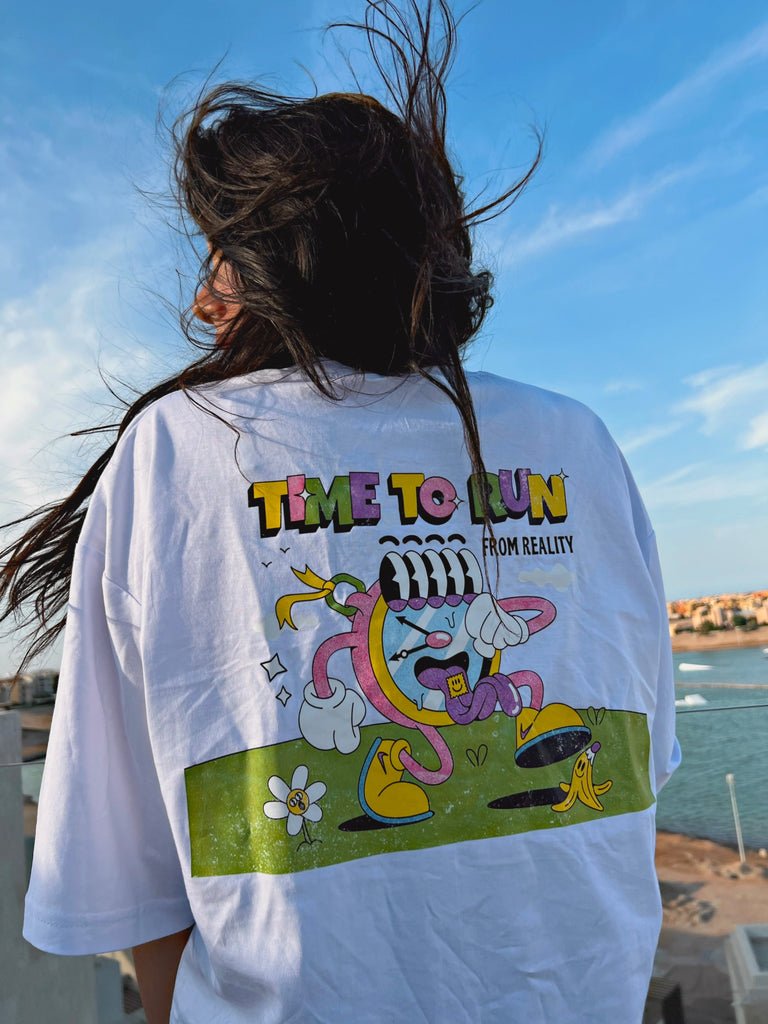 Time To Run From Reality Regular T - shirt - Marca Deals - Design Kaf