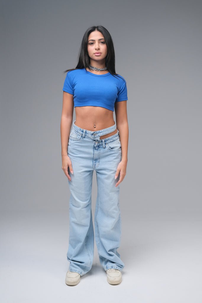 Tokyo Denim - One Side Double Waisted Jeans - Marca Deals - Design Kaf