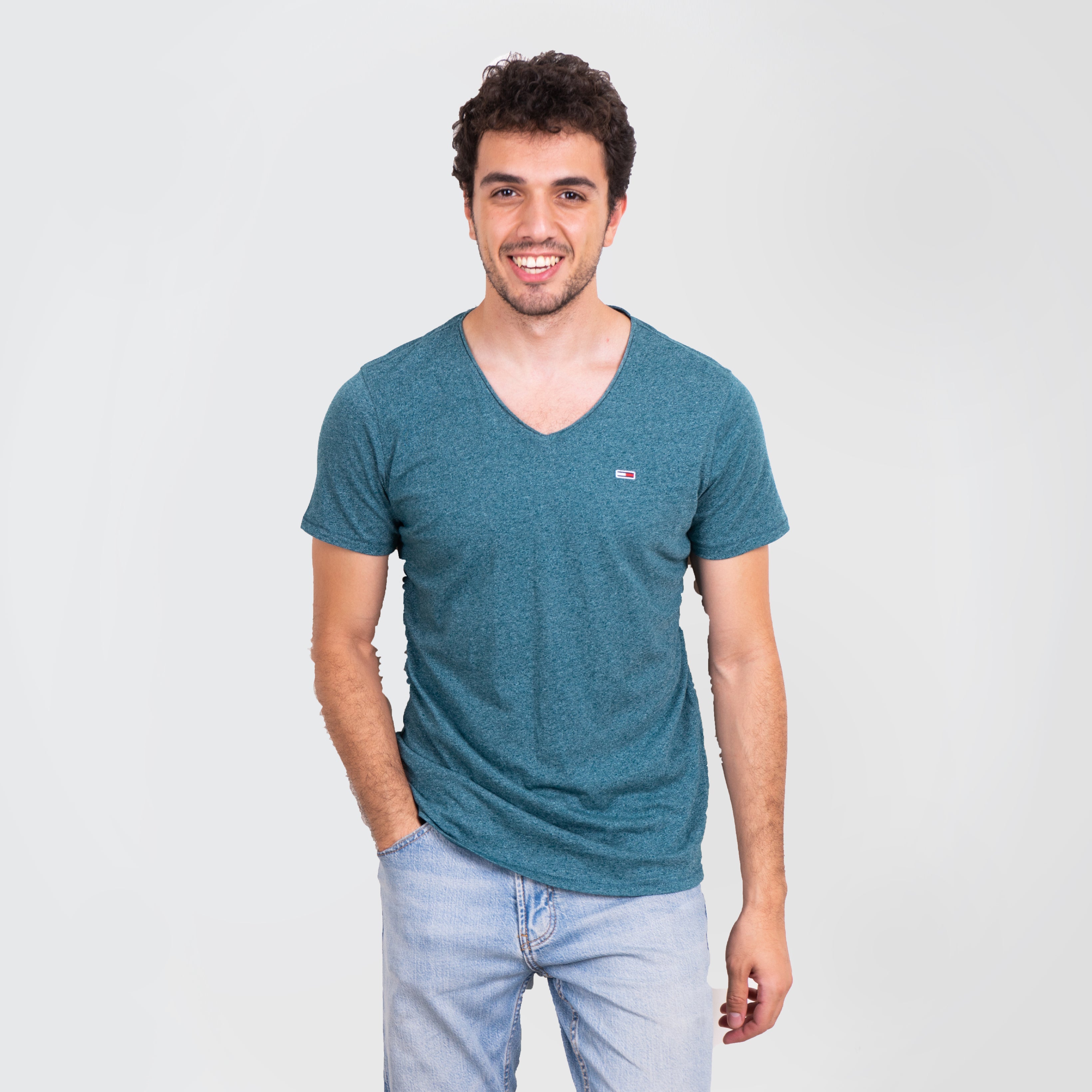 Tommy Hilfiger V Neck Basic Tee - Marca Deals - Tommy Hilfiger