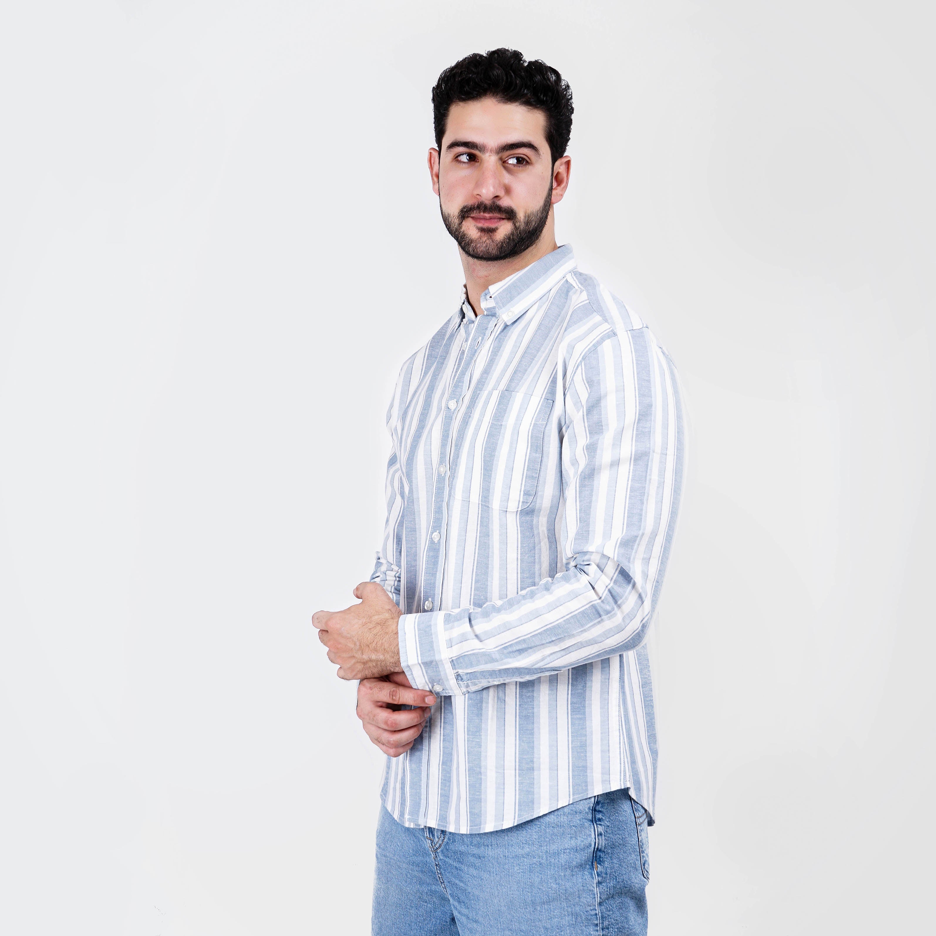 Zara Linen Stripes Shirt - Marca Deals - Zara