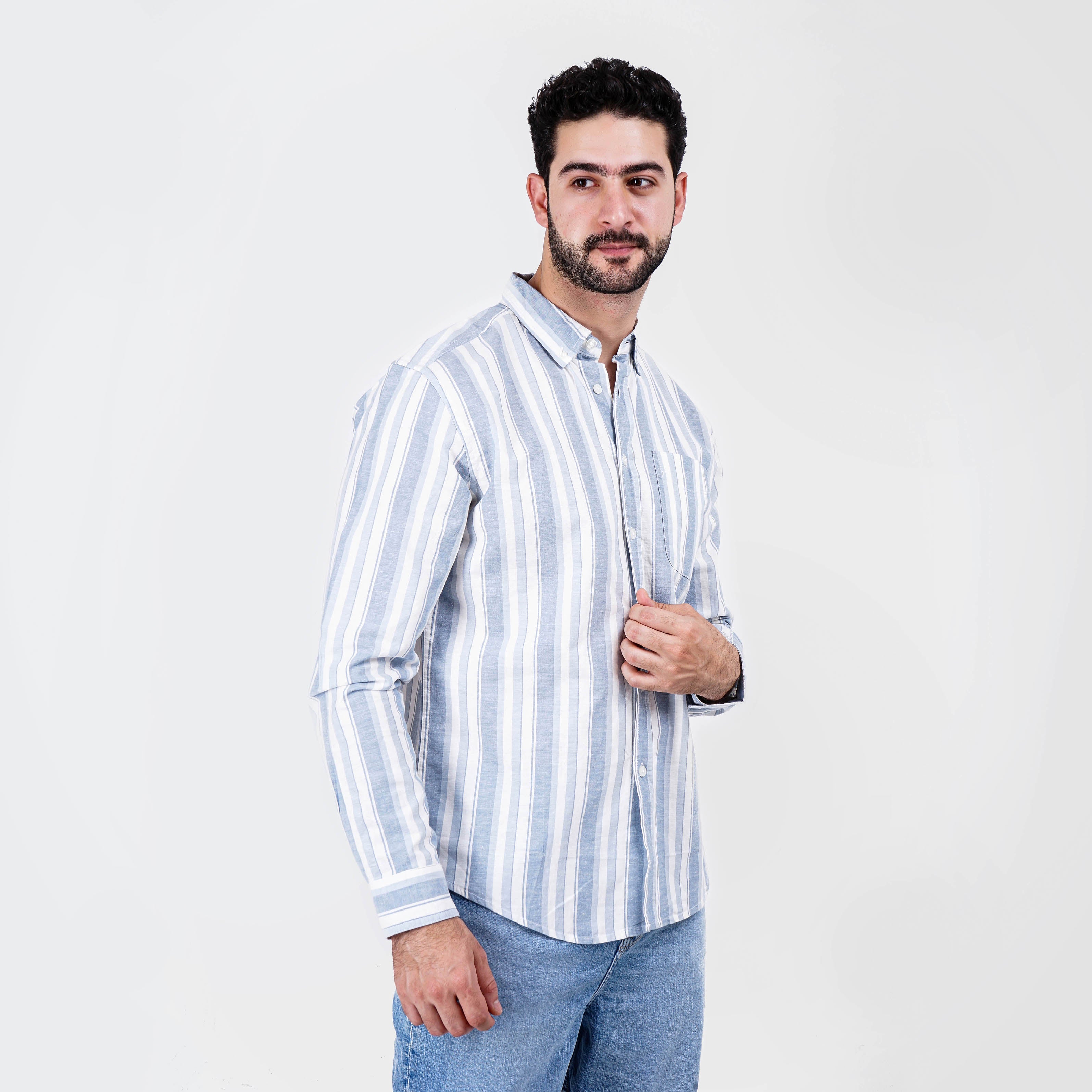 Zara Linen Stripes Shirt - Marca Deals - Zara